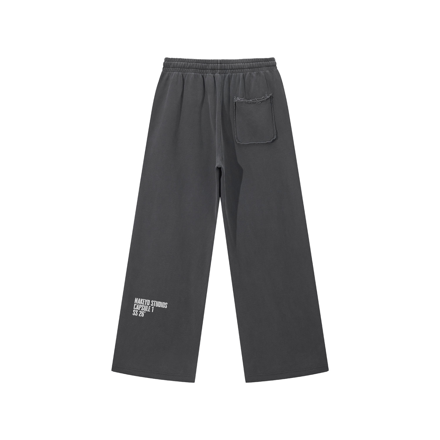 “Black & Grey” Raw Edge Sweatpants