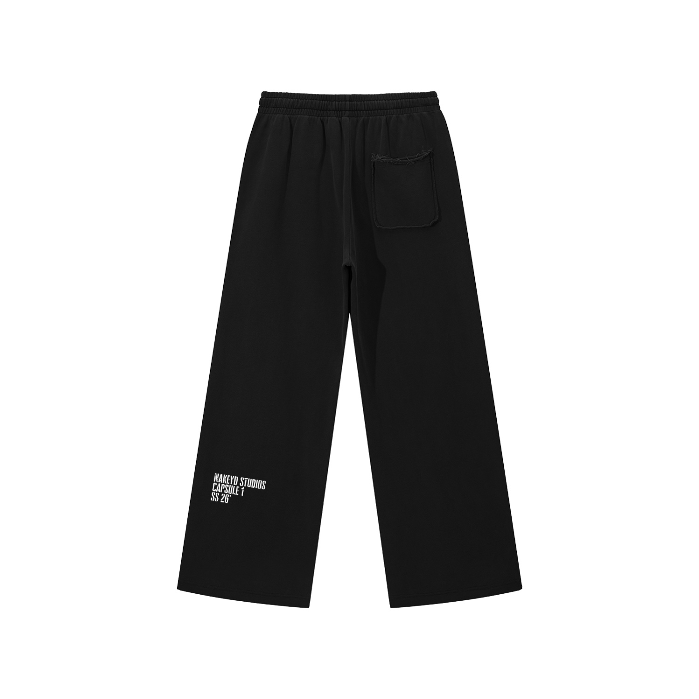 “Black & Grey” Raw Edge Sweatpants
